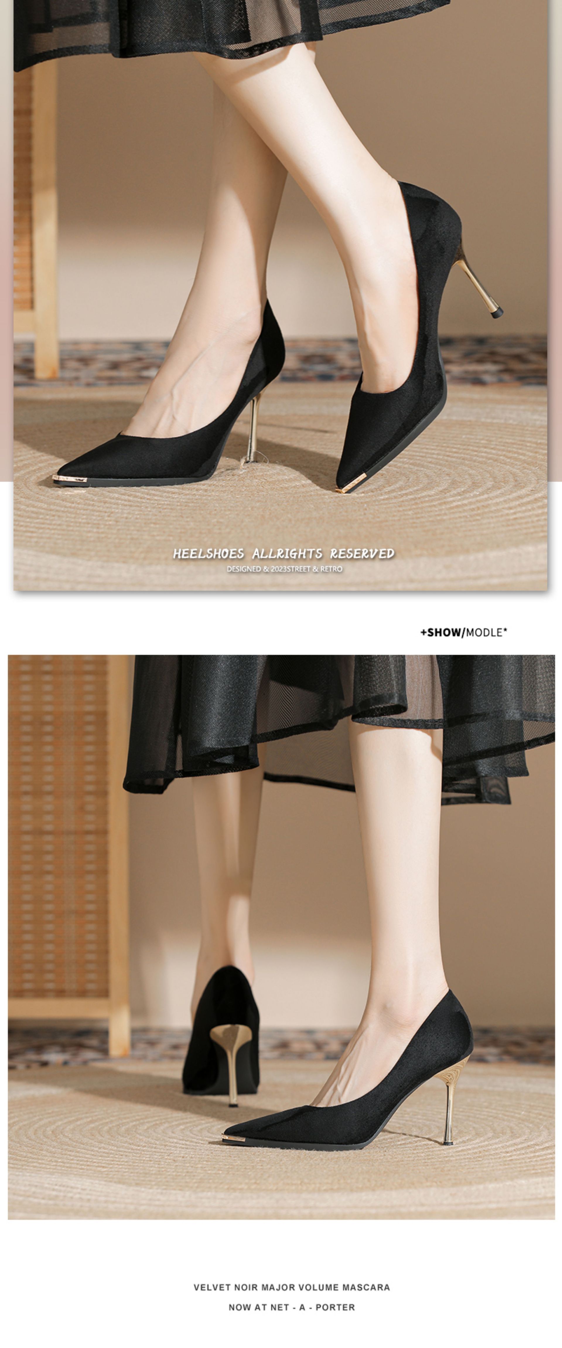 Eleganti décolleté a spillo nere a punta per ufficio donna_voghion.com
