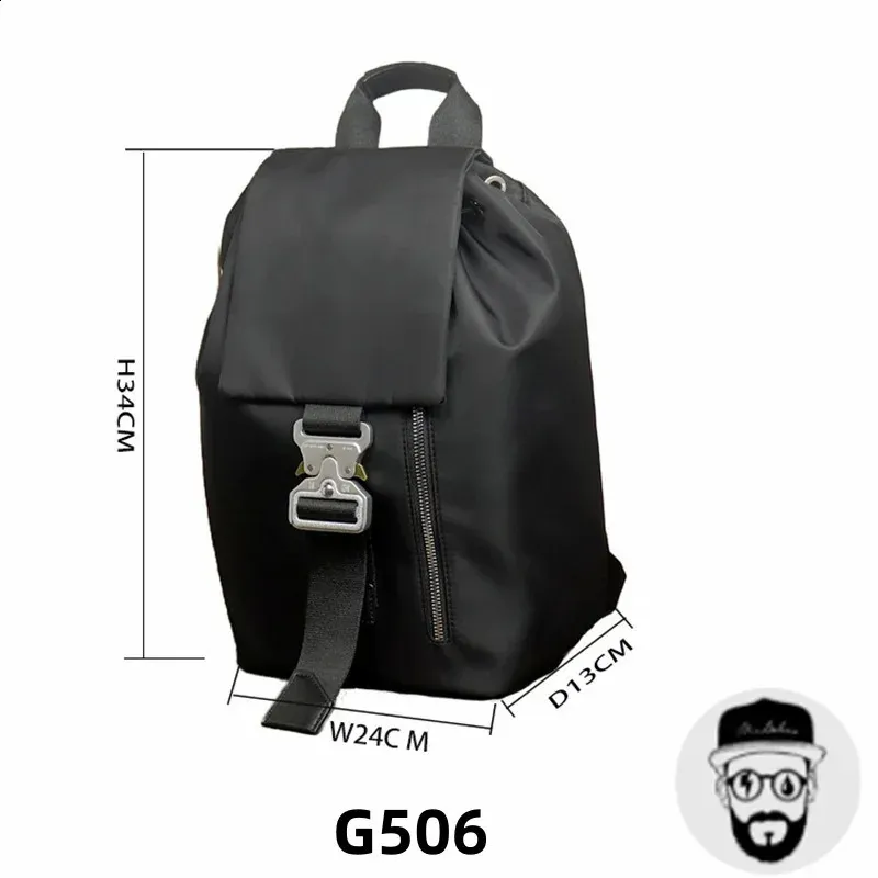 Batohy ALYX s kovovou sponou Y2K Siery pro muže a ženy, vysoce kvalitní 1017 Alyx 9SM, multifunkční taška 240919_voghion.com