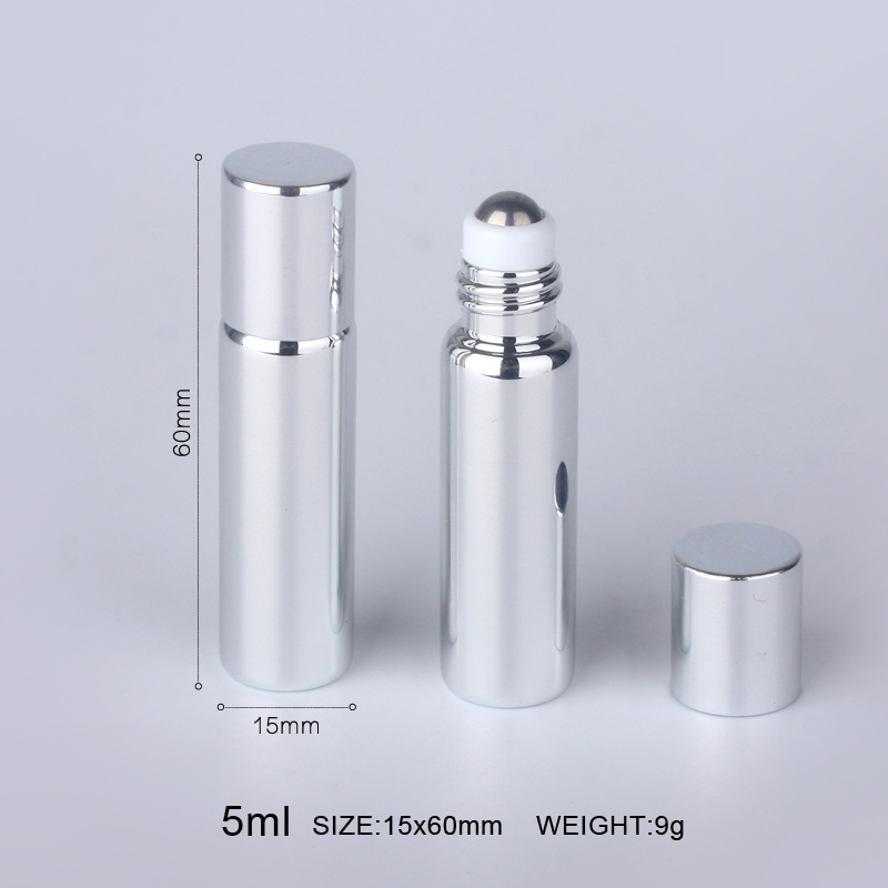 50pieces/lot 5ml Essential Oil Bottles UV Glass Perfume Bottle  essential oil sample bottles empty container_voghion.com
