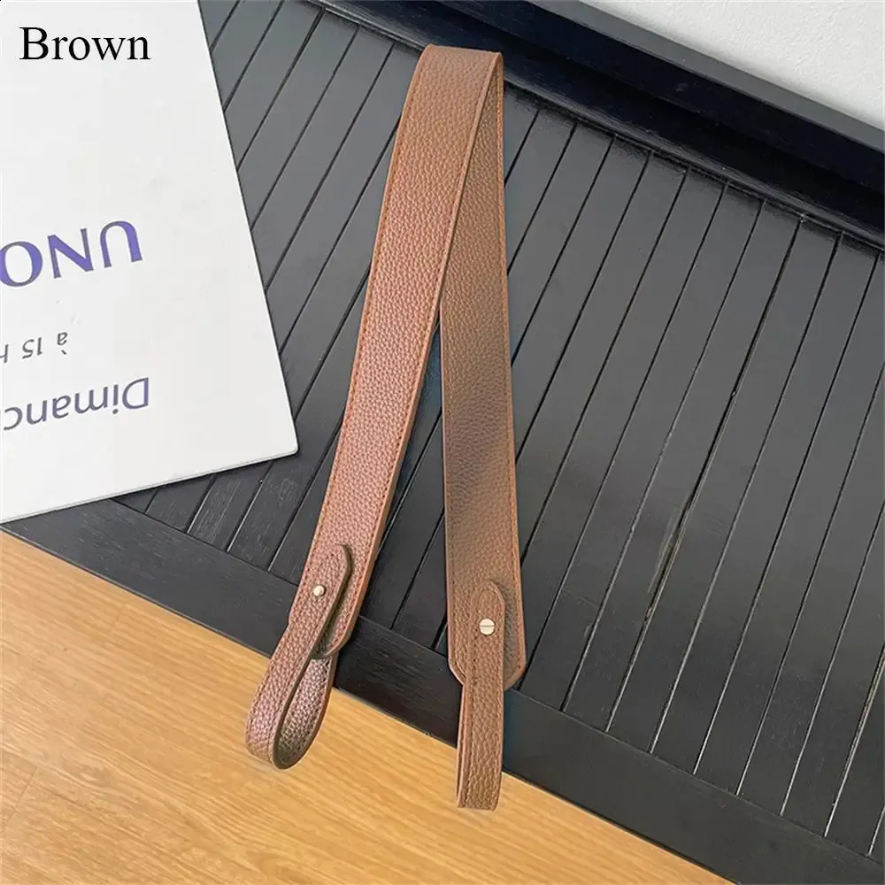 Cintura per borsa da donna in pelle PU tinta unita con tracolla larga, regolabile, di ricambio, per borse, accessori 240828_voghion.com