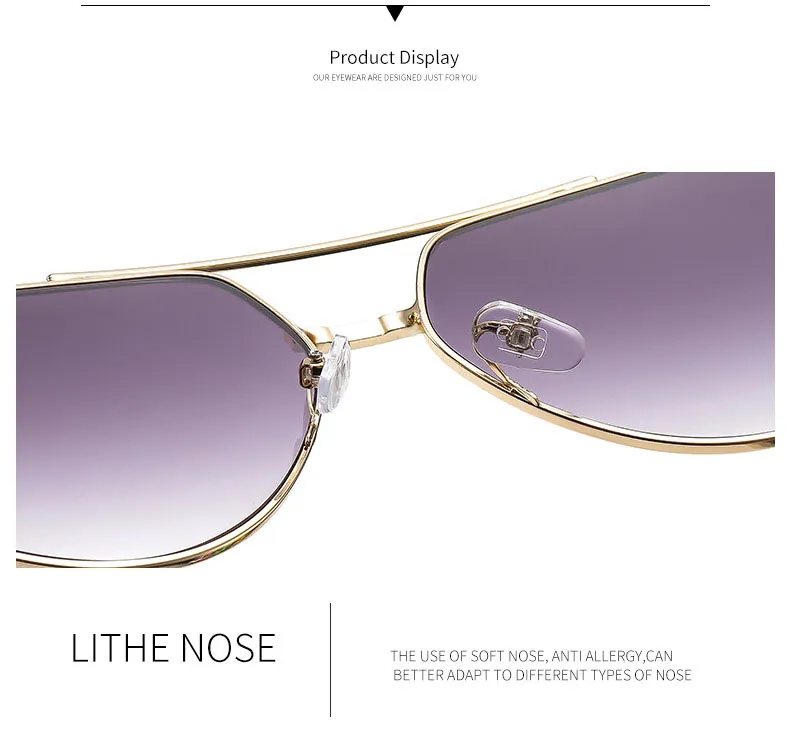 Sonnenbrillen 2024 Mode Männer Polygonal Metall Doppelstrahl Trendy Personalisierte Fahrbrille Licht UV400_voghion.com