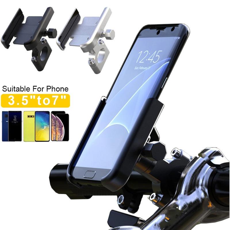 Support de téléphone portable universel en alliage d'aluminium pour vélo, support de guidon de moto, support de téléphone portable antidérapant_voghion.com