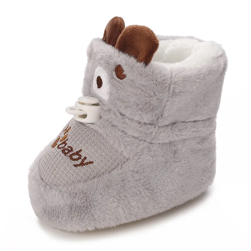 Chaussons bébé doux antidérapants pour l'hiver bottines bébé_voghion.com