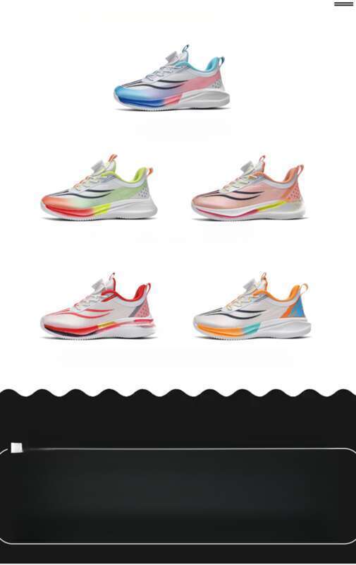 Spin Buckle Kinder Atmungsaktiv Ultraleicht Laufschuhe Carbon Platte Anti-Rutsch-Dämpfung Student Mode_voghion.com