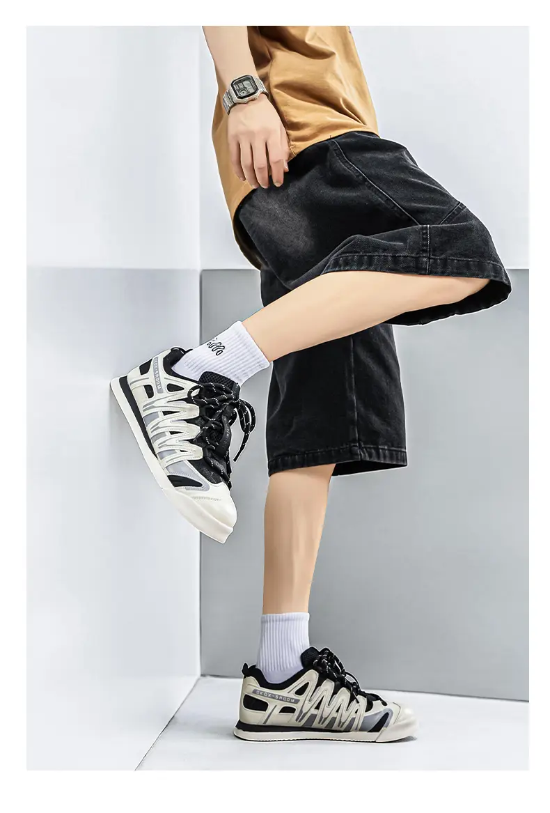 Men's Casual Shoes Mesh Breathable Soft-soled Versatile Trainers_voghion.com