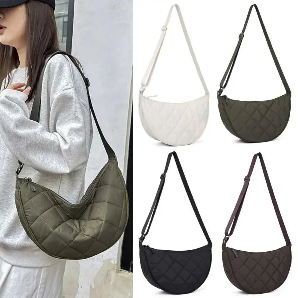 Halbmond Umhängetasche Für Damen Große Nylon Schultertasche_voghion.com