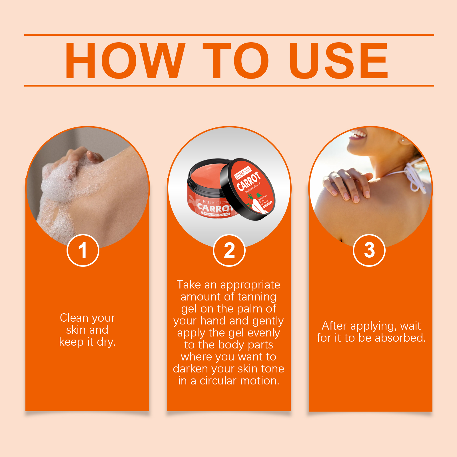 Eelhoe Carrot Black Gel Equalizes Skin Tone And Creates A Healthy Cream For Wheat Skin_voghion.com