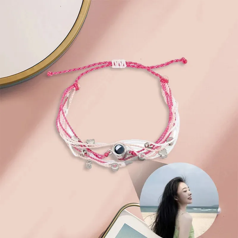 Multi-layer Projection Bracelet With Custom Pet Photo Memory Gift_voghion.com