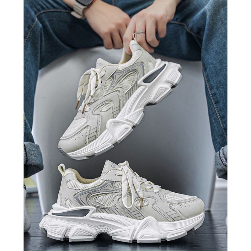 2024 Herbst neue Herren erhöhen Papa Trend leichte dicke Sohle bequeme Sportschuhe_voghion.com