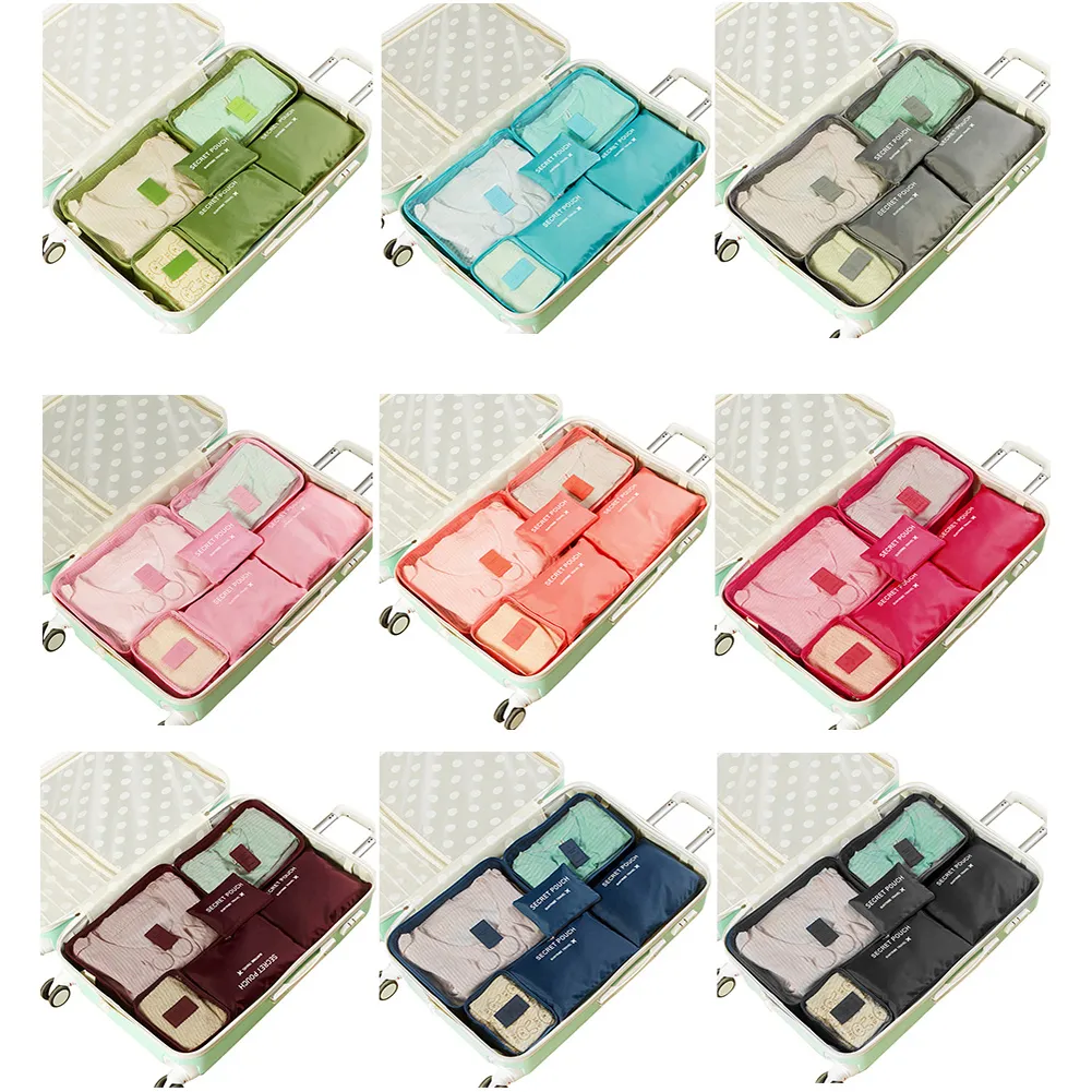 Set di 6 cubi organizer da viaggio leggeri e grandi per donne e uomini_voghion.com