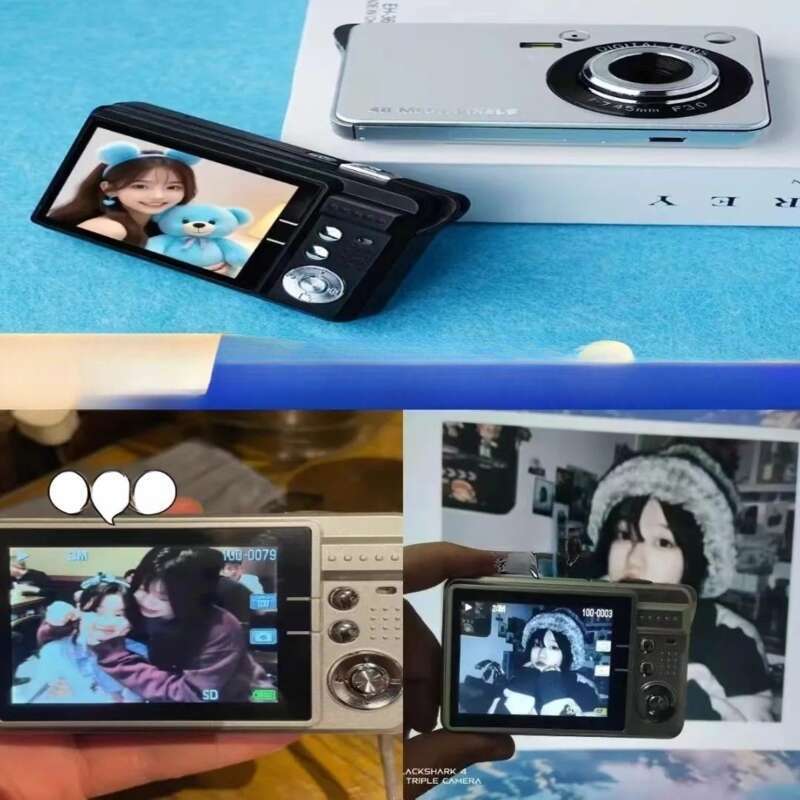 【 89000 Kişinin Koleksiyonu 】 Selfie Çekebilen Yeni Öğrenci CCD Dijital Kamera, Kampüs Taşınabilir Küçük VLOG Kartı_voghion.com