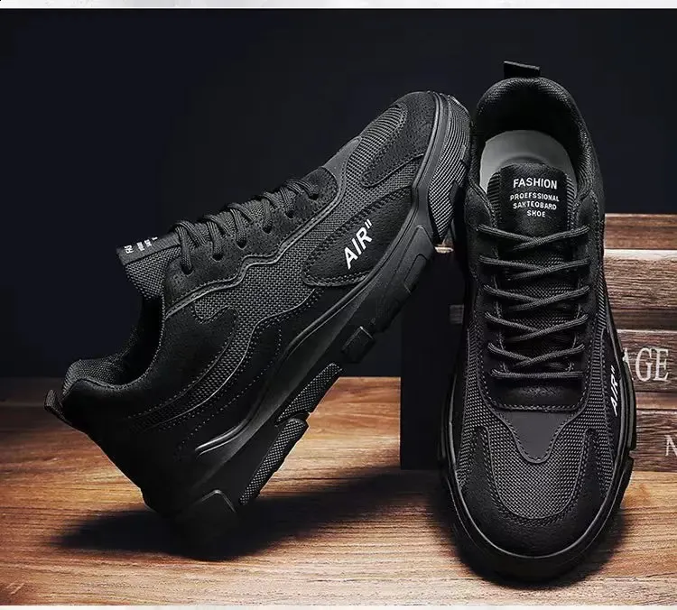 Klimveiligheidsschoenen voor heren Mesh Ademend Buitensport Trend Lage schaatsschoen Heren Licht Antislip Platform_voghion.com