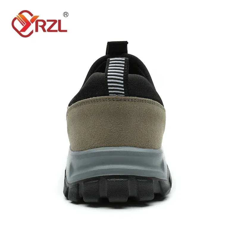 YRZL Outdoor-Wanderschuhe zum Reinschlüpfen, lässig, atmungsaktiv, Wildleder, rutschfeste Wanderschuhe für Herren_voghion.com