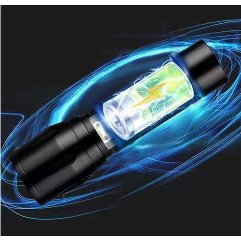 Ladattava voimakas LED-ulkokäyttöön tarkoitettu zoom-USB-työvalo Cob-minitaskulamppu_voghion.com