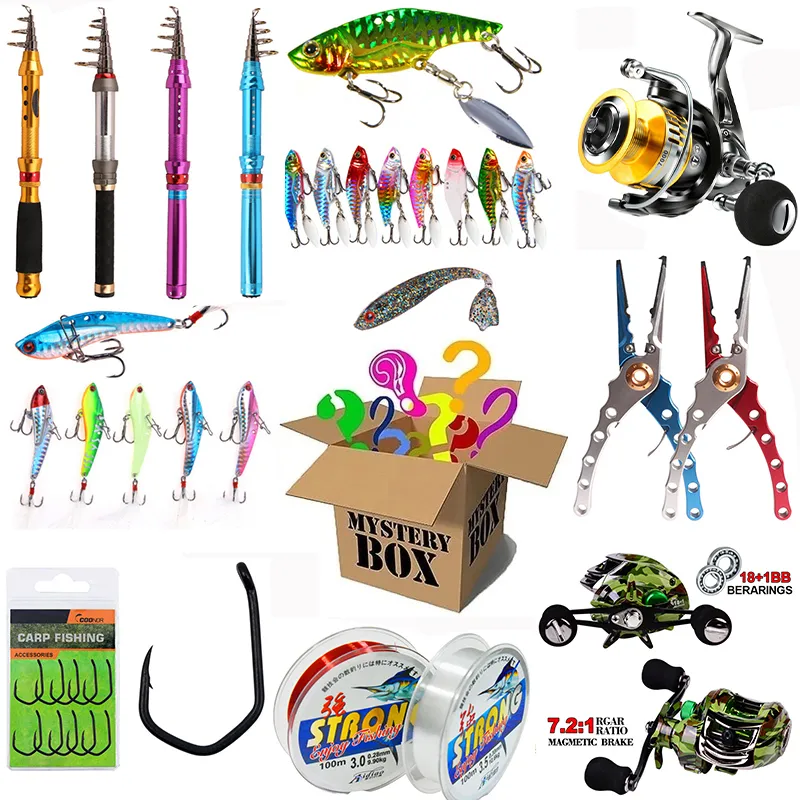 Der glücklichste Mystery-Köder, Köder/Set, 100 % Gewinn, hochwertiges Überraschungsgeschenk, Blindbox, zufälliges Angelset 220531_voghion.com