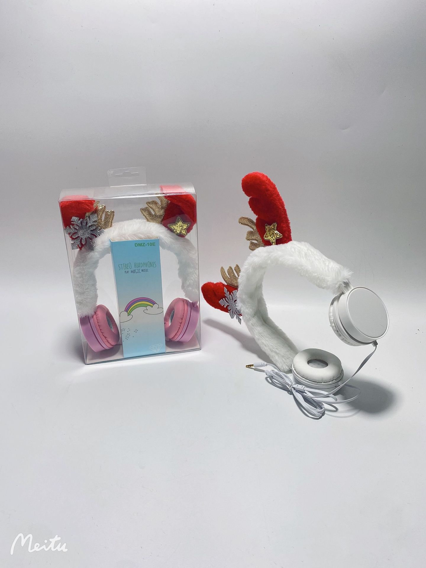 Heiße Art Weihnachtsgeschenke grenzüberschreitende Animation Cartoon Kinder mit LED-Lampe leuchtender Kopf-montiert drahtloses Bluetooth_voghion.com