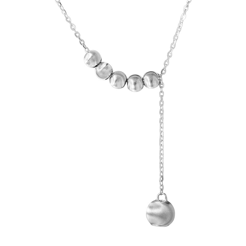 collana con perline rotonde a forma di occhio di gatto in argento sterling, donna, design di nicchia coreano, luce, lusso, moda, maglione a catena_voghion.com