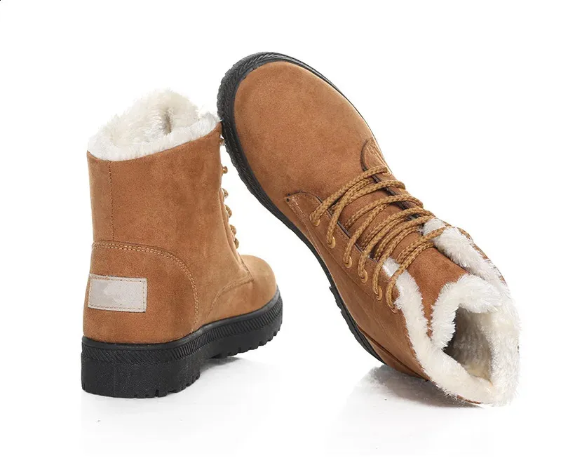 Botas de nieve mujer estilo coreano tendencia invierno_voghion.com
