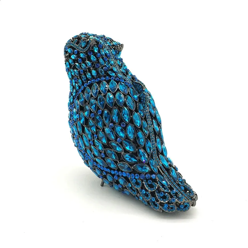 Ladies handbag Bridal wedding women evening party bag dias bird parrot clutches elegant crystal purse 240731_voghion.com