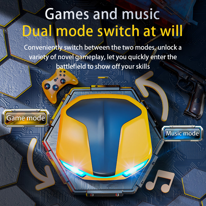 Y9 Wireless Bluetooth Headset Low Delay TWS Earplugs E-Sports Game Waterproof Sweat-Proof Mobile Phone Universal Noise_voghion.com
