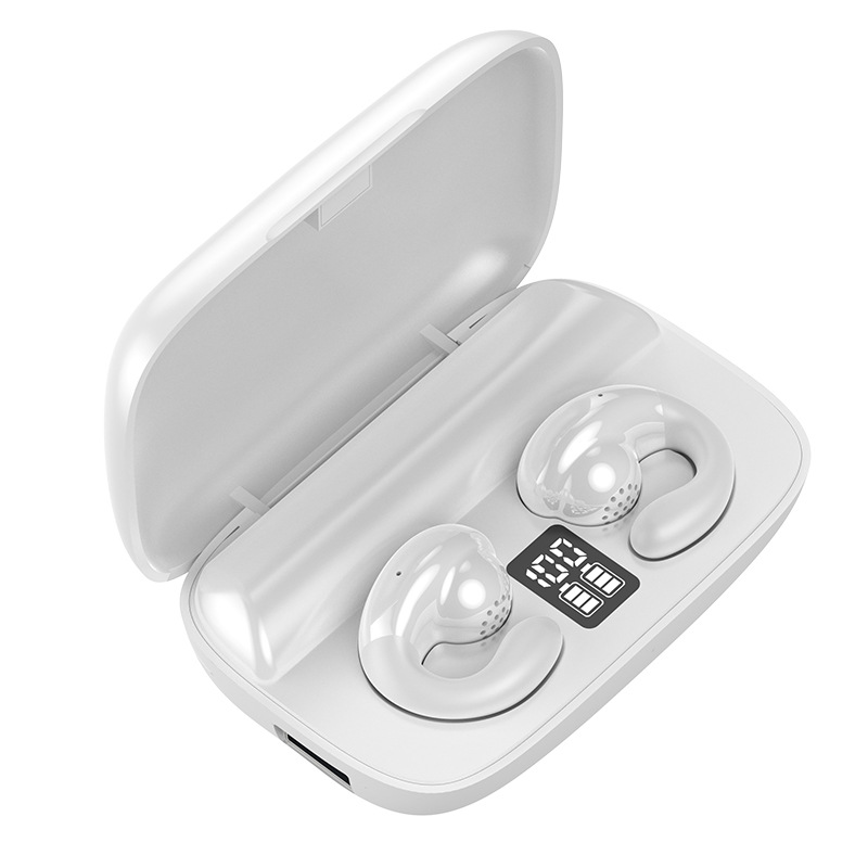 Ακουστικά Bluetooth με οστική αγωγιμότητα, σκουλαρίκια, ασύρματα ακουστικά, κλιπ αυτιού με μικρόφωνο, στερεοφωνικά ακουστικά HiFi, αθλητικά αδιάβροχα ακουστικά_voghion.com