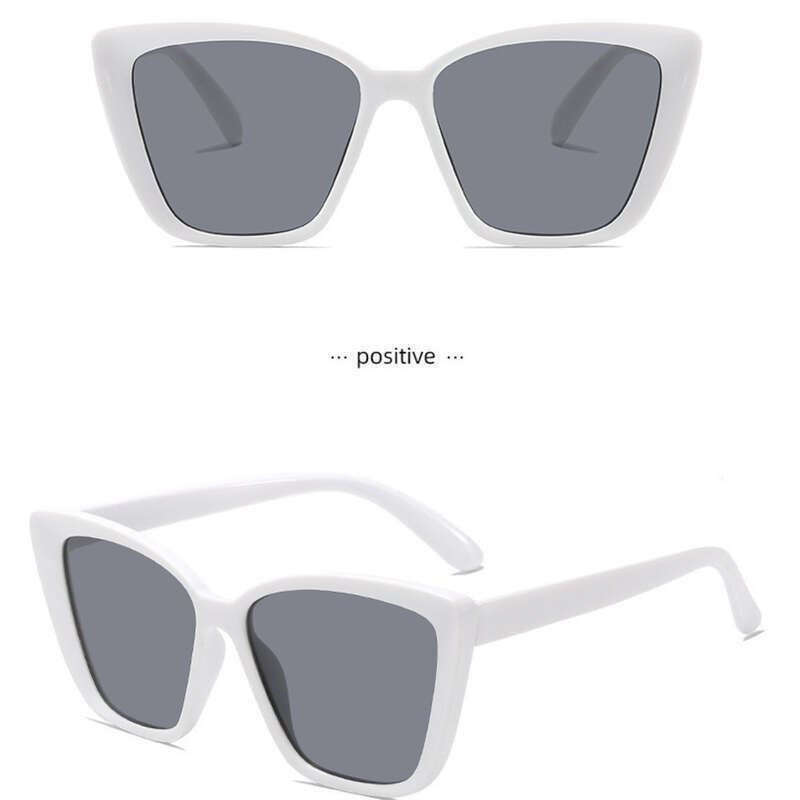 New High-end Concave Shaped Cat Eye Sunglasses, Instagram Fashion, Generous Frame, Square Shape_voghion.com