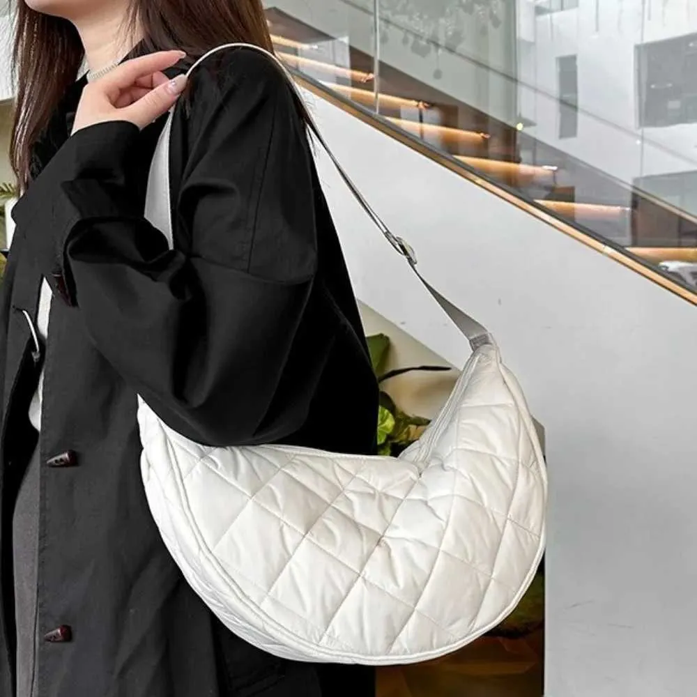 Halbmond Umhängetasche Für Damen Große Nylon Schultertasche_voghion.com