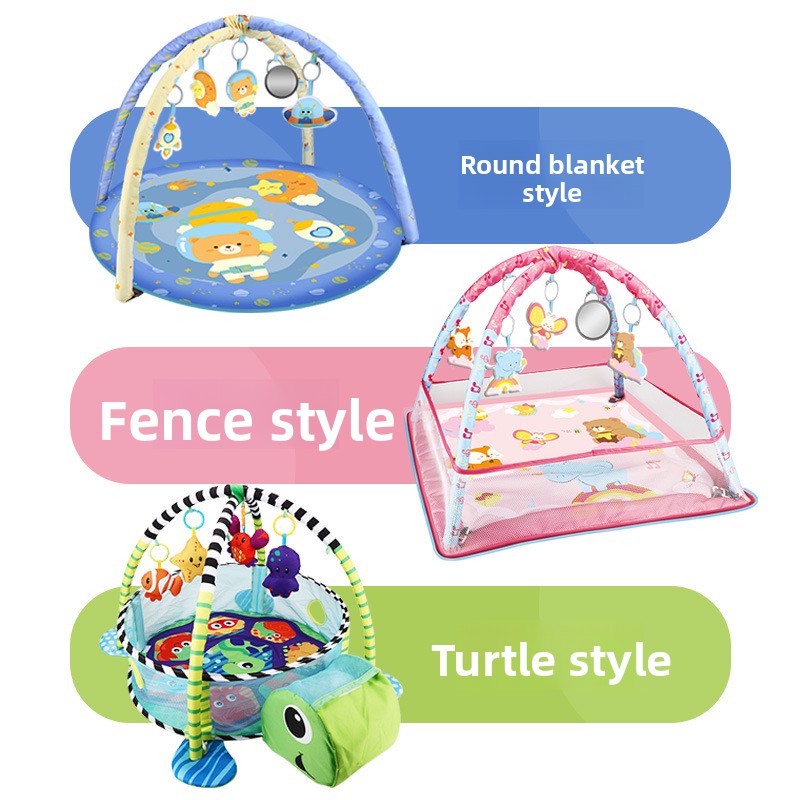 Baby Fence Fitness Rack Toys 0-1 Years Old Newborn Baby Ocean Ball Climbing Mat Floor Mat