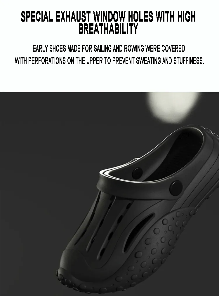 Feeg wie auf Kot treten EVA dick besohlte perforierte Schuhe lässiger Sporttrend zwei tragen Sandalen Männer und Frauen_voghion.com