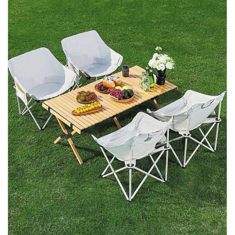 【Oferta especial de 30 días 1556 piezas】 Banco portátil plegable para exteriores con luna alta para acampar, silla de playa para pescar,_voghion.com