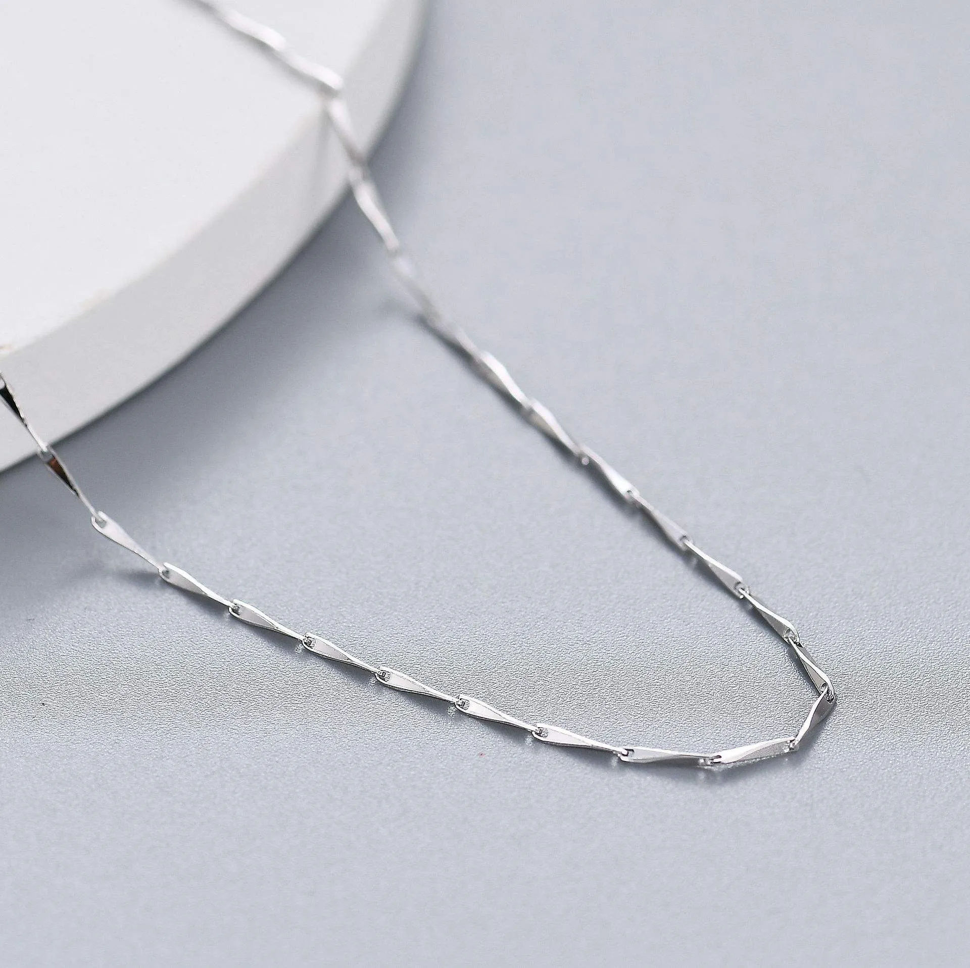 SC-6 Catena d'argento italiana, gioielli a forma di serpente, catene in argento intrecciate all'ingrosso all'ingrosso_voghion.com
