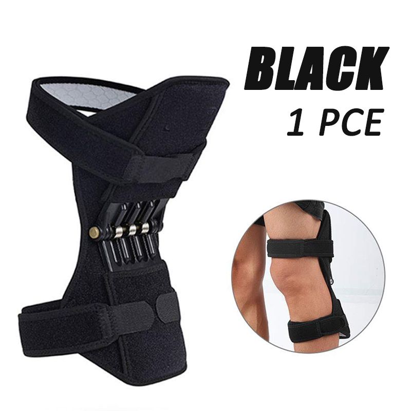 Protection Booster Power Adjustable Knee Pad Support Brace Lift Joint Powerful Rebound Spr Force for Gym Runn_voghion.com