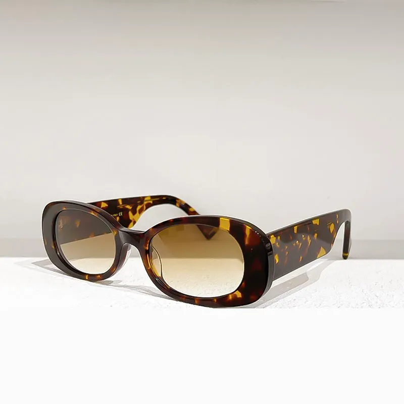 Solglasögon dam ovala i acetat modedesign med uv skydd_voghion.com