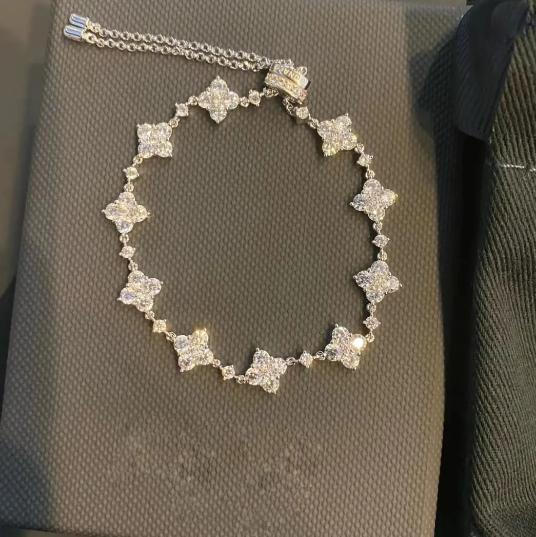 Une marque amour coeur bracelet concepteur pour les femmes charme perle élégant coeurs roses diamant turquie cohérent tennis ongles_voghion.com