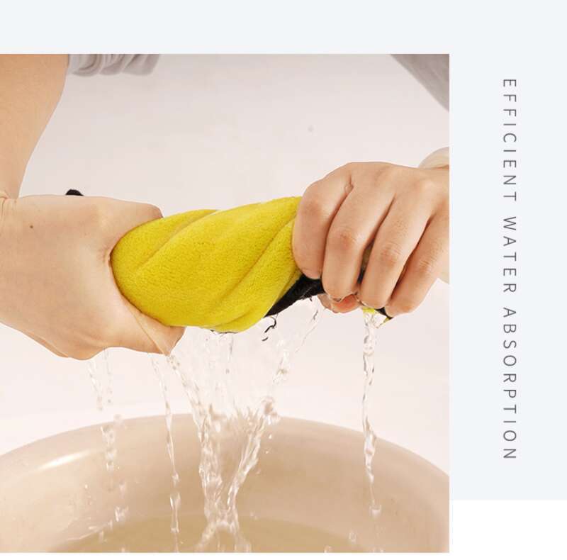 Car Wash Thickened Absorbent Coral Fleece Car Towel, Dual Color Double-sided High-density Household Cleaning Cloth_voghion.com