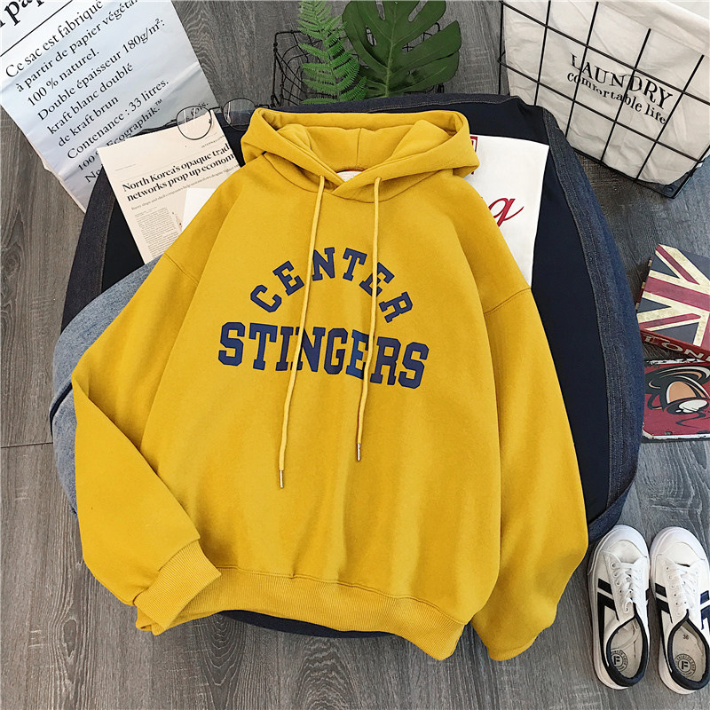 Women's Clothing after sales package autumn and winter outer wear plus velvet tops for students women loose sweatshirts_voghion.com