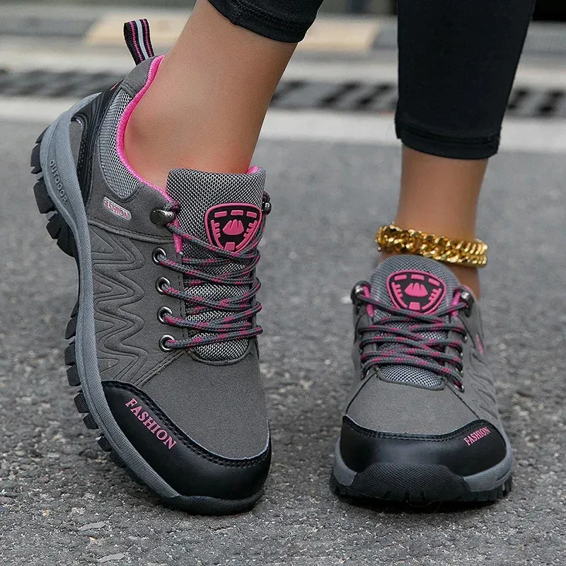 Wasserdichte Damen Wanderschuhe Rutschfeste Outdoor Trekkingstiefel_voghion.com