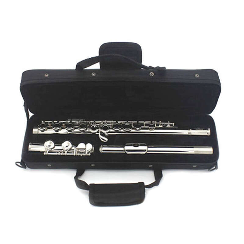 16 găuri E-cheie C cheie nichelat celule închise Western C-tail argintiu cupru flaut instrument de învățare a cânta_voghion.com