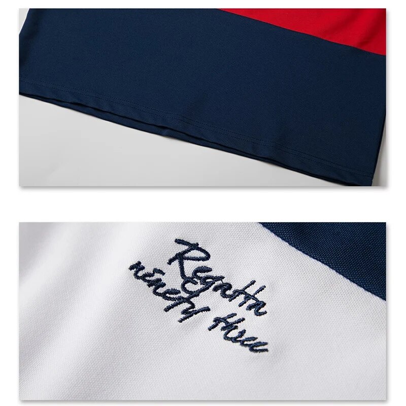 Shirt Men Big Tall Short Sleeves Cool Top Tees Cotton Male Large Tee Summer Fit Slim Patchwork Polo Shirts Plus Size_voghion.com