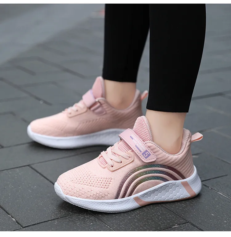 Happysteps Kinder Laufschuhe für Mädchen, Kleinkinder, atmungsaktiv, weich, rutschfest, Sportschuhe für Jugendliche, groß_voghion.com
