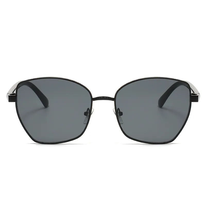 Ochelari de soare hexagonali cu lentile polaroid, designer de femei, ochelari de soare pentru bărbați, ochelari seniori, ramă de ochelari pentru femei, metal vintage_voghion.com
