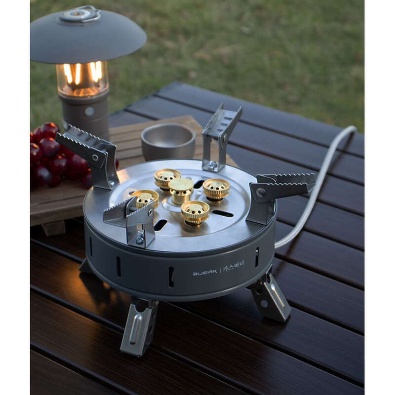 Portable Five-star Fierce Fire Card Stove, Picnic Hot Pot Head, Windproof Gas Stove For Outdoor Use_voghion.com