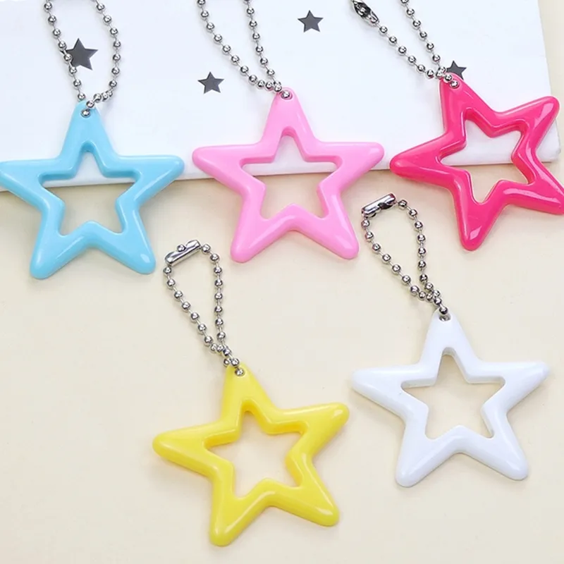 Anhänger Halsketten 10 stücke Stern Charme Komponente Candy Farbe Für DIY Keychain Neckchain Handwerk_voghion.com