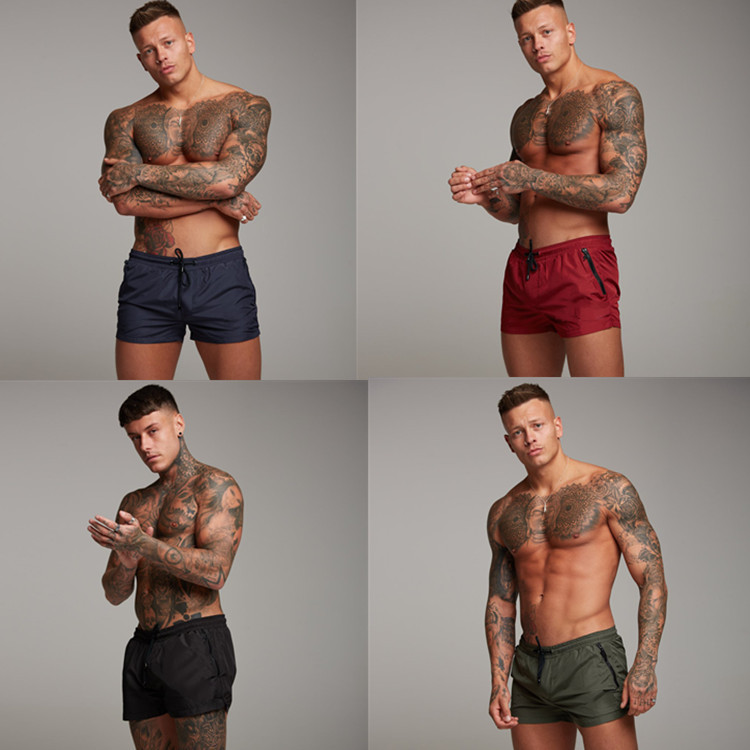 Large Size Summer Sweat Absorbing Spo Pants, Fitness Running Slim Fitting Sho, Men's Double-Layer Quick Drying_voghion.com