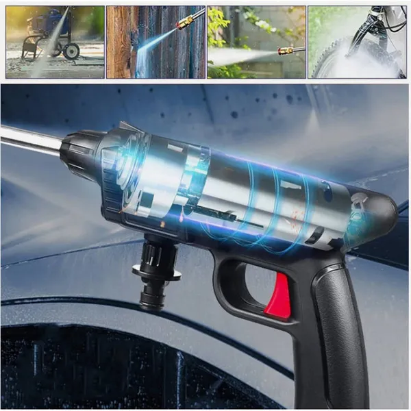 High Pressure Cleaner With Spray Gun And Rechargeable Batteries_voghion.com