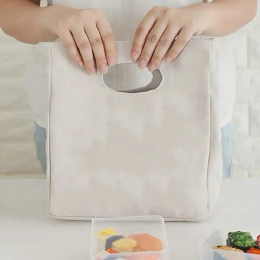 2023 Canvas Lunch Dinner Bags Print Handbag Picnic Travel Breakfast Box Lunchbox School Child Thermal Bag Tote Food Door_voghion.com
