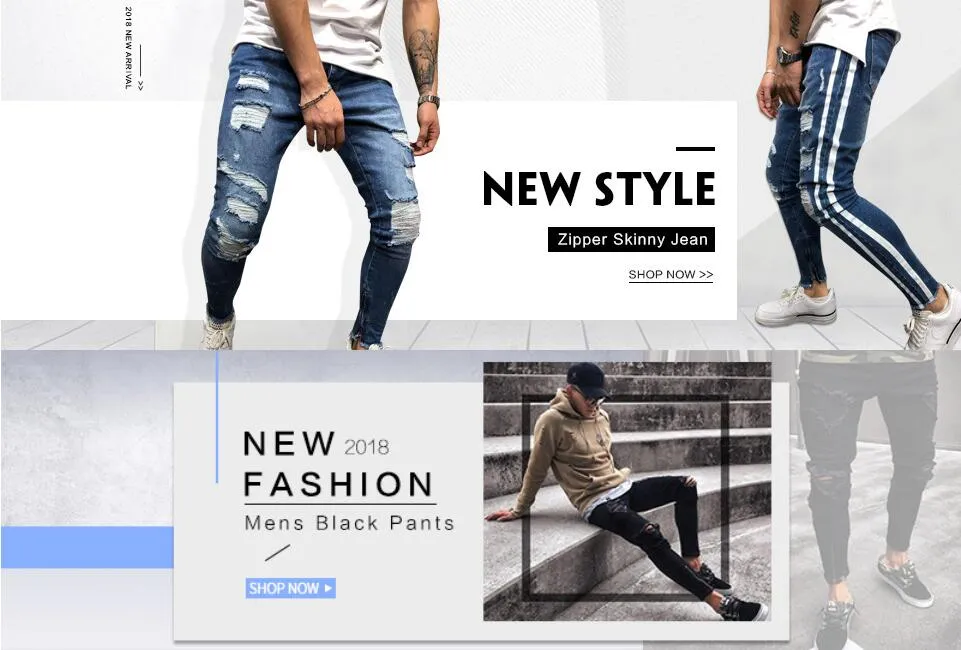 hip-hop high street muotimerkki farkut retro repeytyneet taitettavat miesten suunnittelija moottoripyöräilyn ohuet housujen koko_voghion.com