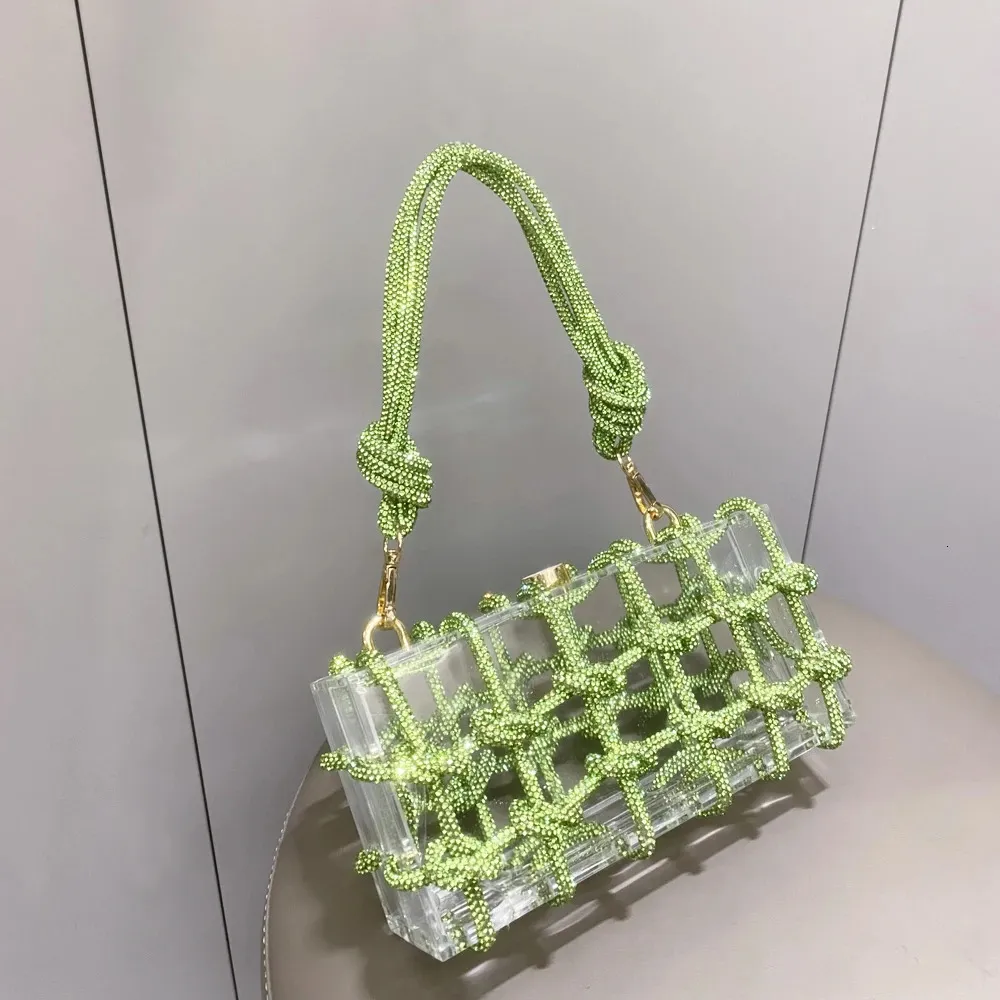 Strass-Abendtaschen aus Silberkristall, handgefertigt für Damen, Geldbörsen und Handtaschen, Designer-Banketttasche_voghion.com