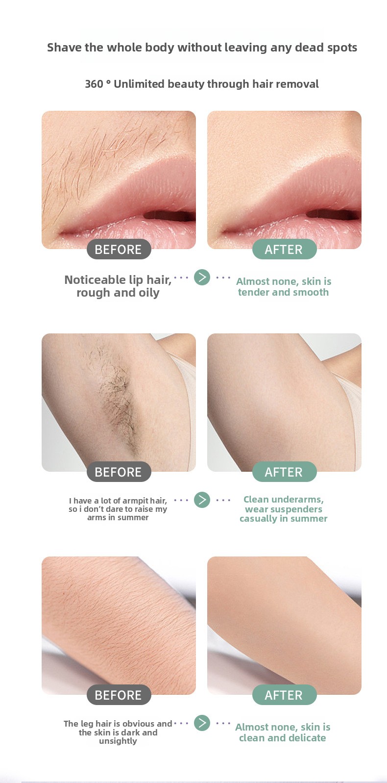 Women's 3-in-1 Electric Shaver - Digital Display Epilator For Intimate, Armpit & Leg Hair Trimming_voghion.com