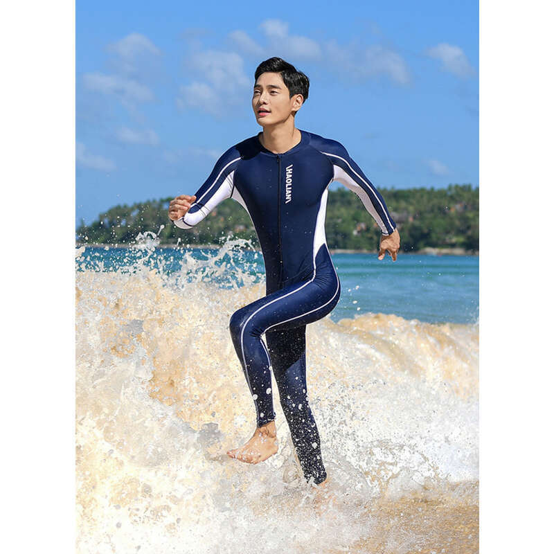 Men's One-piece Sun Protection Swimsuit, Quick Drying Diving Jellyfish Suit, Women's Long Sleeved Plus Size Children's_voghion.com